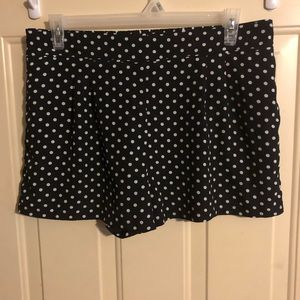 Black and White Polka Dot Shorts